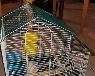 Large Bird cage and accessories 
