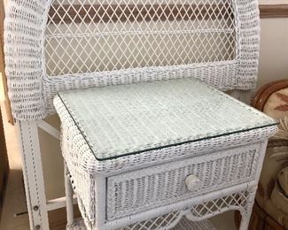 Wicker night stand