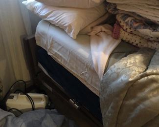 Medical lift bed, working, clean and ready for use