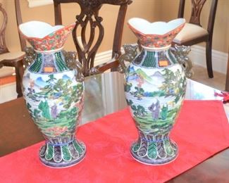 OLD ORIENTAL VASES - GREAT COLOR