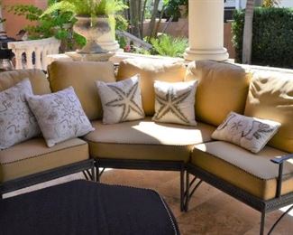 METAL SECTIONAL SET FOR VERANDA - ONE OF SEVERAL PIECES AVAILABLE