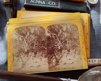Set of 22 stereoscope views “Indians of the Colorado Valley”