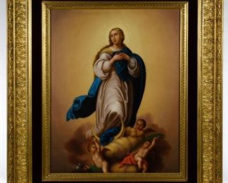 G. Cominoni Italian 19th Century Immaculate Conception Oil on Canvas