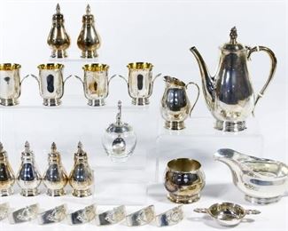 International Royal Danish Sterling Silver Hollowware Assortment