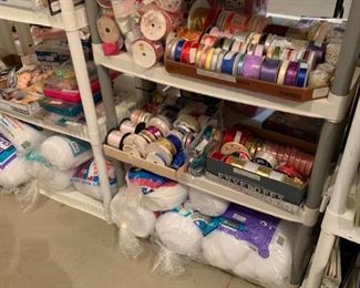 yarn,  ribbon and other sewing items