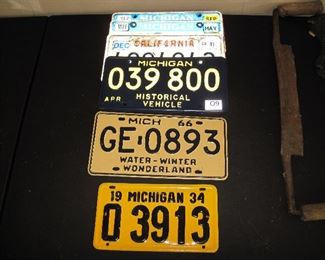 Vintage License Plates