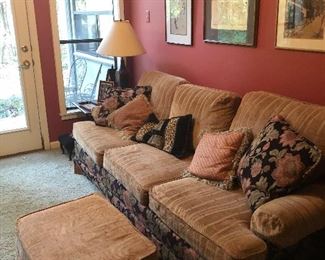 Sofa & ottoman set
