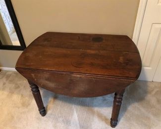 Country Pine Folding Leaf Table with character