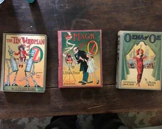 Three Vintage OZ Books     