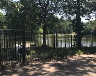 Iron Fences view of pond