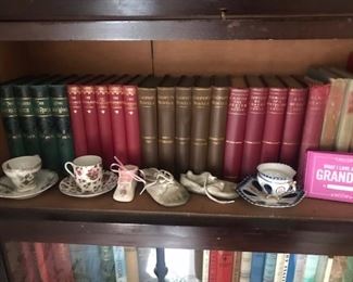 Other Book Collections with teacups and baby shoes