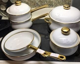 Gold pots and pans