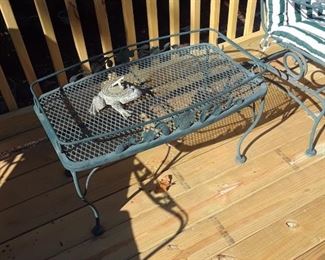 Wrought iron patio table