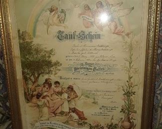 Birth certificate printed in Germany