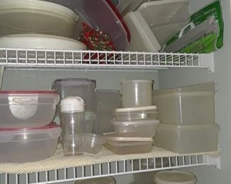 Tupperware and other storage containers