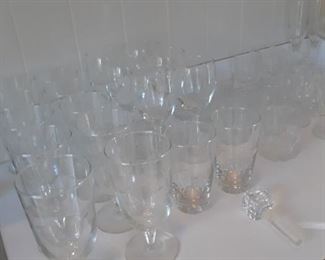 Crystal goblets