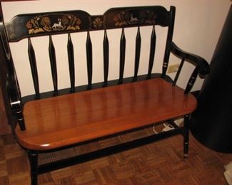 Hitchcock style bench