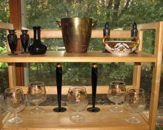 Amethyst glass, barware