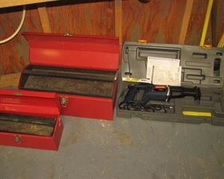 vintage metal toolboxs, Ryobi