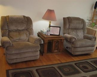Upholstered recliners