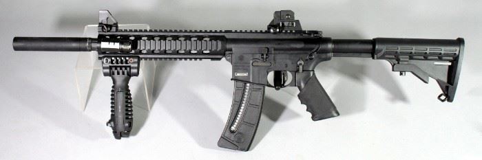Smith & Wesson Model M&P 15-22 .22LR Rifle SN# DZR8399, With 1 Mag And Rail Light