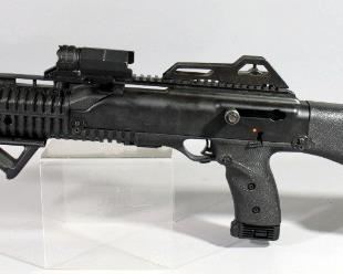 Hi-Point Firearms Model 4595 45 ACP Rifle SN# R28500, With 3 Total Mags, Mag Holder And Rail Light