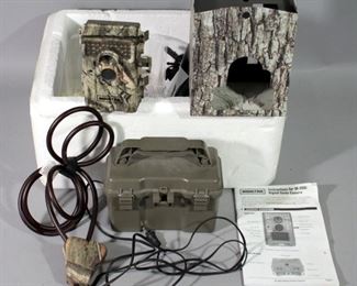 Moultrie Trail/Game Camera Model MCG-72634 With Battery, Housing, Strap And More