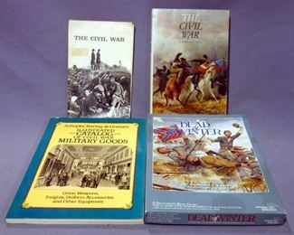 Civil War "Dead Of Winter" Game And Civil War Books
