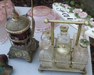 VICTORIAN TABLE ITEMS.