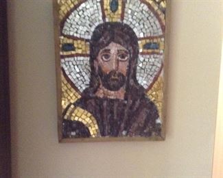Mosaic of Christ. 13h x 10w.h