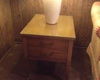 Two drawer end table.