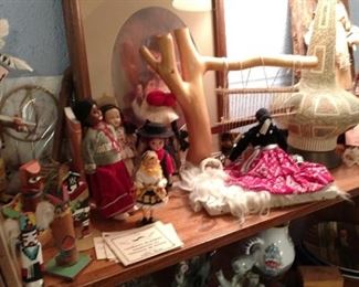 Vintage dolls and native american items