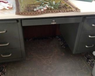 Vintage metal desk
