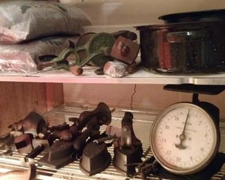 Antique vintage tools, scales