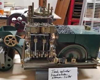 Twin Cylinder handmade steam roller