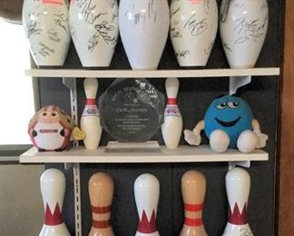 HMT007 Autographed Bowling Pins 