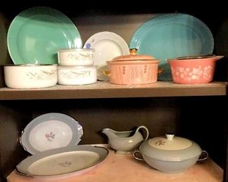 HMT070 Rose DeVille China, Vintage Pyrex & More