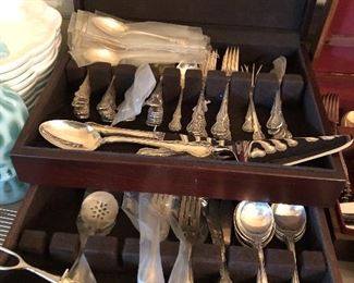 Towel sterling flatware 