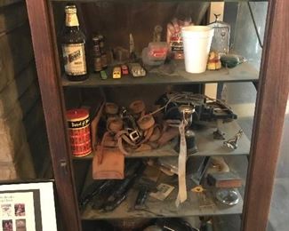 Cabinet full of vintage curiosities