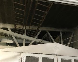 American laFrance firetruck ladders with poles