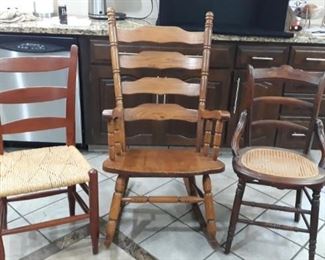 3 Wooden Chairs