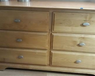 6 Drawer Dresser and Curio Cabinet