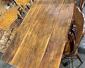 Authentic Barnwood Table https://ctbids.com/#!/description/share/257279