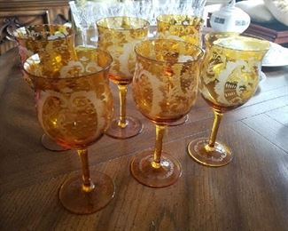 Bavarian etched wines Beautiful