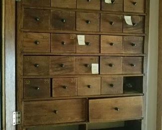 Interior of Apothecary Cabinet