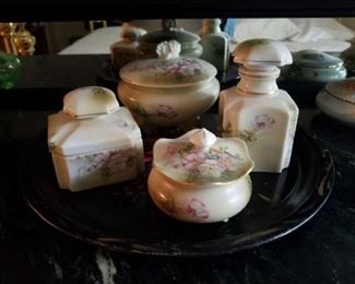 French Limoge bureau pieces