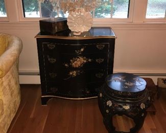 Japanned Chest and Table