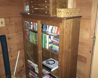 One of several bookcases. Lots of Books many on autos and trucks