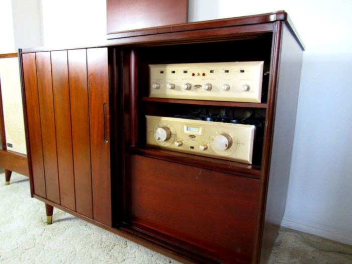 Garrard 301 Turntable Stereo Cabinet