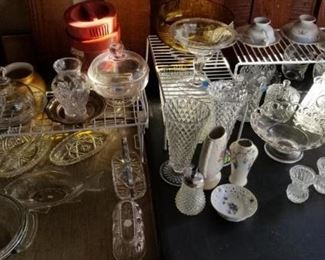 glassware, crystal, dishes